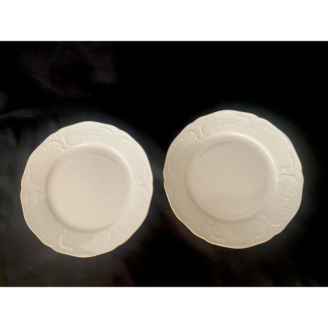 Rosenthal Sanssouci Barbara Thin Gold Trim 8” Salad/Desert Pair of Plates Excellent Vintage Condition. For Sale - Image 15 of 17