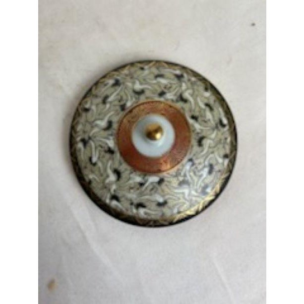 Ceramic 1940s Lidded Jar With Herons For Sale - Image 7 of 9