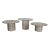Tavertine Marble Nesting Bunching Tables For Sale