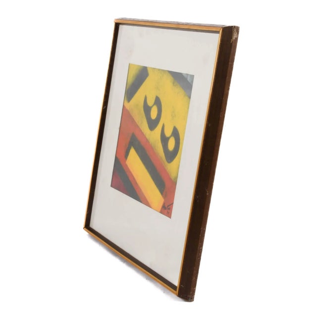 Framed Signed James Akston Mixed Media Painting For Sale - Image 4 of 11