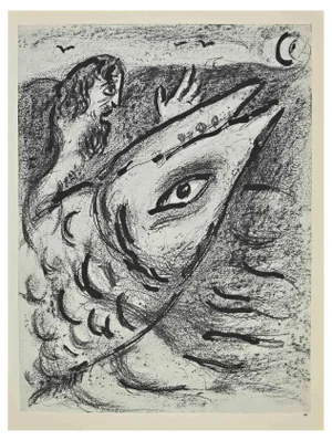 Marc Chagall, Jonas and the Whale, Lithograph, 1960