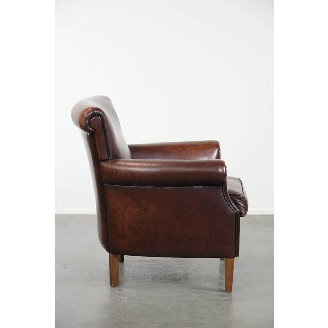Club Chair in Sheepskin Leather For Sale - Image 3 of 16