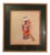 Vintage Asian Cloth “Paper Doll” Framed Figure of Elderly Lady For Sale