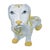 Large Hand-Painted Floral Ceramic Dachshund Sculpture For Sale - Image 4 of 6