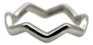 Vintage Platinum Tiffany & Co. Zig Zag Paloma Picasso Ring, Size 7.5