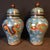 Chinese Pair of Monumental Chinese Cloisonné "Dragon & Phoenix" Covered Ginger Jars - 14.3 LBS For Sale - Image 3 of 9