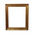 Old gold-colored wooden frame with a beautiful aged patina, entirely in a classic style, decorated all around with a red...