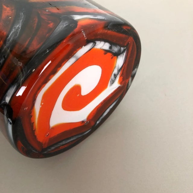 Large Vintage Pop Art Multi-Color Vase from Opaline Florence, Italy, 1970s For Sale - Image 9 of 11