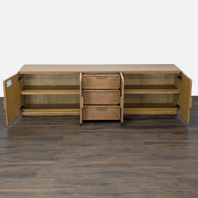 Modern Restoration Hardware Santiago Media Console For Sale - Image 3 of 13