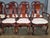 1990s Set of 8 Kindel Winterthur Collection Mahogany Clawfoot Dinning Arm Chairs Silk For Sale - Image 5 of 14