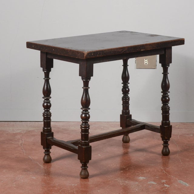 Neoclassical Style Coffee Table with Turned Feet For Sale - Image 6 of 9