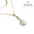 Italian Diamond South Sea Pearl Necklace 14k Gold Italy Certified For Sale - Image 3 of 7