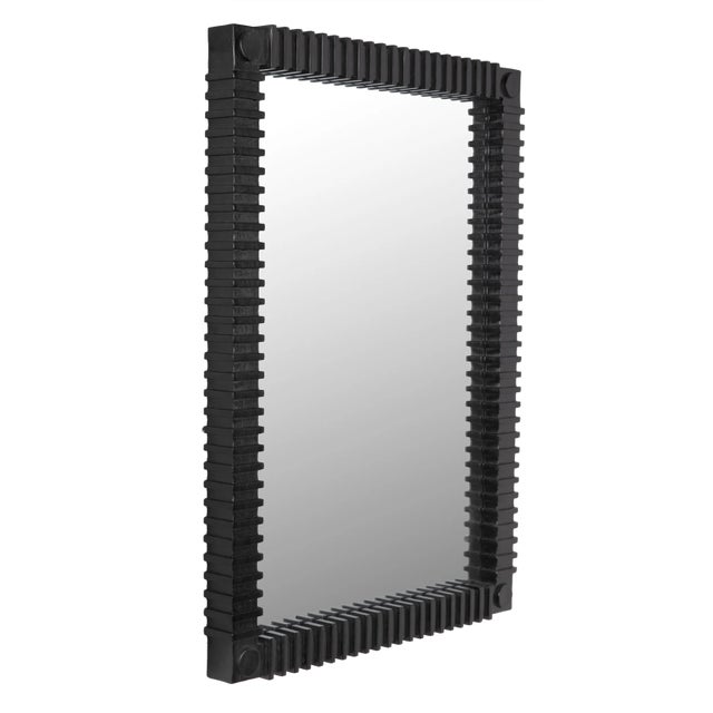 Black NOIR Rift Mirror For Sale - Image 8 of 11