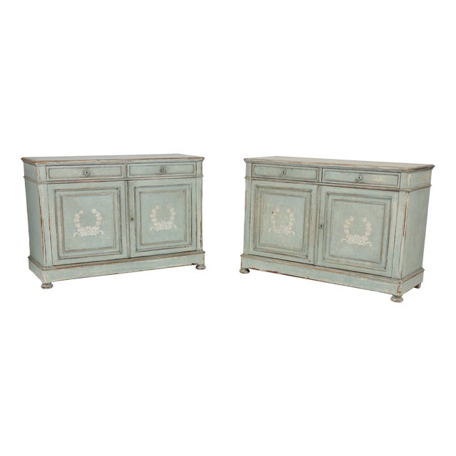 Gustavian-Style Sideboards, 1860, Set of 2 For Sale