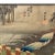 Japanese Vintage Hiroshige Woodblock Print - Tsuchiyama Station - Framed Art For Sale - Image 3 of 6