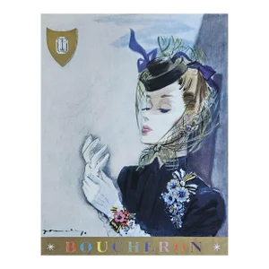 1941 French Boucheron Jewelry Advertisement Print