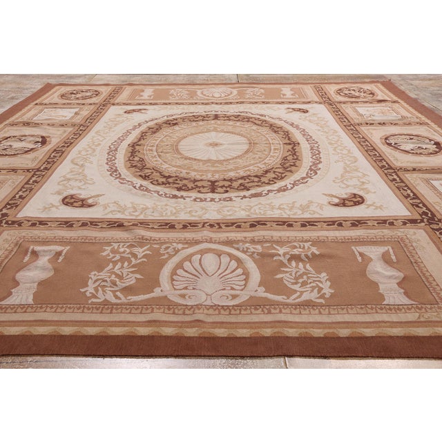 Vintage Chinese Aubusson Rug, 09'00 X 12'01 For Sale - Image 9 of 10