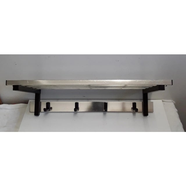 Vintage Black Aluminium Rack, 1970s, in Good conditions. Designed 1970 to 1979