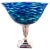 Colored Glass and Sterling Bowl For Sale