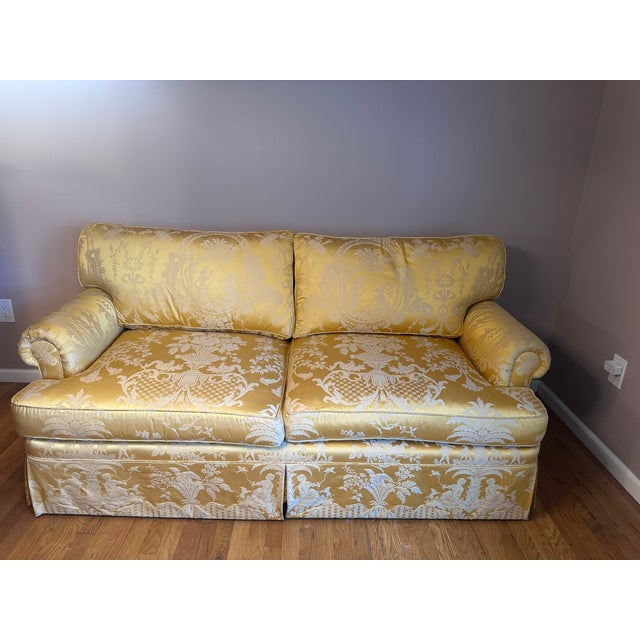 Custom upholstered sofas Cushions are very sift and comfy!