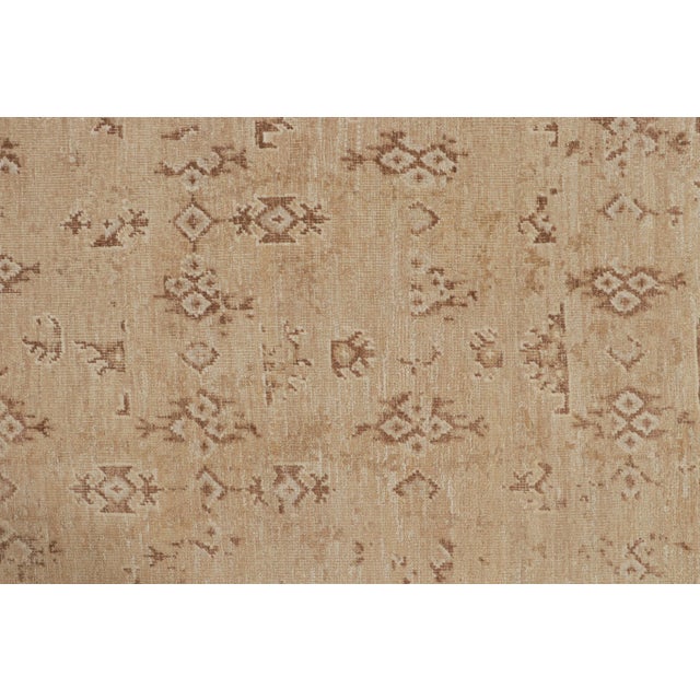 2010s Rug & Kilim’s Oushak Style Oversized Rug in Taupe With Floral Patterns For Sale In New York - Image 6 of 8