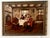 1940s Vintage 1943 Leota Humphrey Oil Painting on Board- Antique Dutch Tavern Scene - Ornate Gold Frame. For Sale - Image 5 of 18