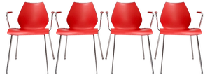 Maui Kartell Chairs by Vico Magistretti, 1980s, Set of 4