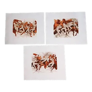 Guillaume Azoulay "Joy of Thora" Trilogy Intaglio Etchings Suite of 3 Matching#
