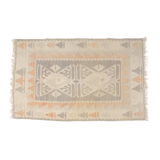 Oushak Vintage Small Kilim Rug For Sale