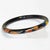 Art Deco Art Deco Black Celluloid Bracelet Bangle with Leaves Design For Sale - Image 3 of 7