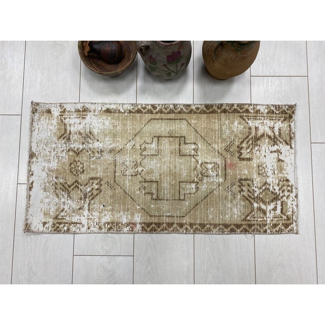 Handmade wool carpet in Turkish Anatolia , Vintage Oushak Rug,Turkish Vintage Anatolian Rug, Handmade wool Rug . One Of...