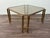 Vintage Hollywood Regency Style Brass and Smoked Glass Coffee Table, 1970s For Sale - Image 6 of 17