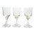 1990s Murano Torcée 3 Wine Glasses Swirl Optic Hand Blown 24k Gold Flakes - Set of 3 For Sale