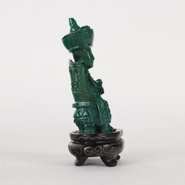 Green Malachite Sculpture, China, 1900s For Sale - Image 8 of 10
