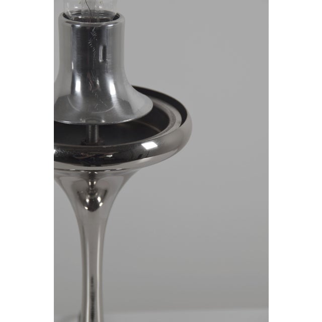 Space Age Chrome and Glass Table Lamp by Doria Leuchten, Germany, 1970s For Sale - Image 6 of 7