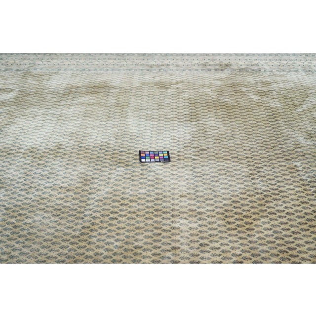 Vintage Saraband Rug 9'11'' X 12'2'' For Sale - Image 12 of 12