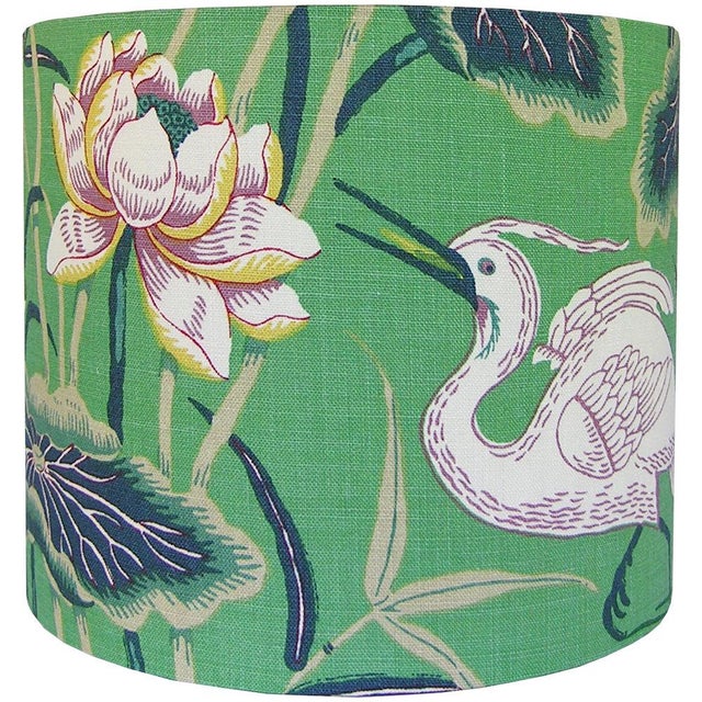 New, Made to Order, Schumacher Lotus Garden Jade Floral ...