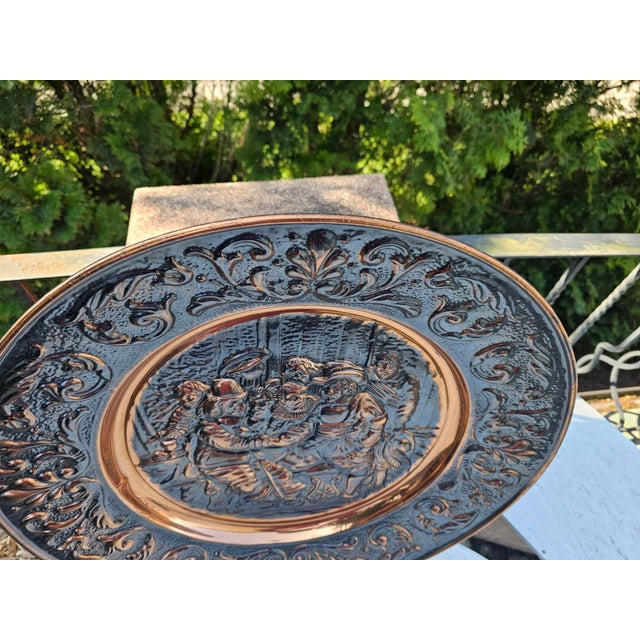 Copper Bas-Relief Beer Tavern, 1950s For Sale - Image 4 of 9