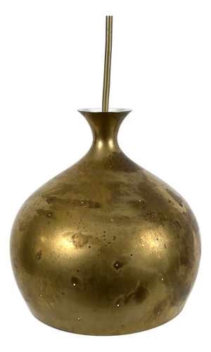 Löken Brass Pendant Lamp by Helge Zimdal for Falkenbergs, 1960s