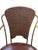 Late 20th Century Vintage Maitland-Smith Bronze Finish Metal Armchair With Cane Back and Leather Seat For Sale - Image 5 of 10