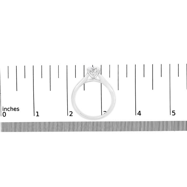 Metal 14K White Gold 1.0 Cttw Round Lab Grown Diamond Eagle Claw 4-Prong Set Solitaire Engagement Ring (F-G Color, VS2-SI1 Clarity) - Ring Size 5 For Sale - Image 7 of 7