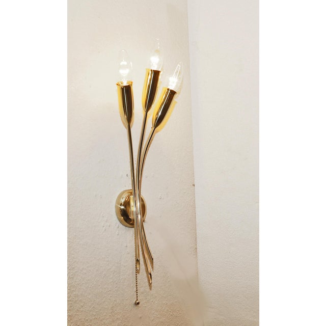 Vintage Sputnik Wall Lamp, 1950s For Sale - Image 4 of 8