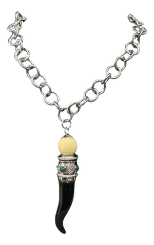 A High Quality 21st Century Costume Jewelry Lucky Horn by Almala