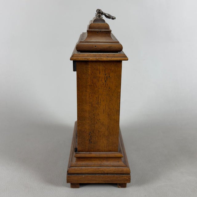 Vintage Wooden Fireplace Table Clock with Quartz Movement, 1960s For Sale - Image 6 of 13