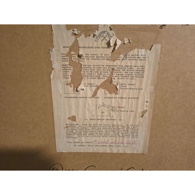 1990s Carvers Guild Mirror For Sale - Image 9 of 16