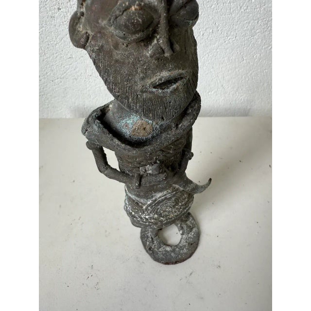 Bronze Statuette, Nigeria, 1970s For Sale - Image 10 of 18