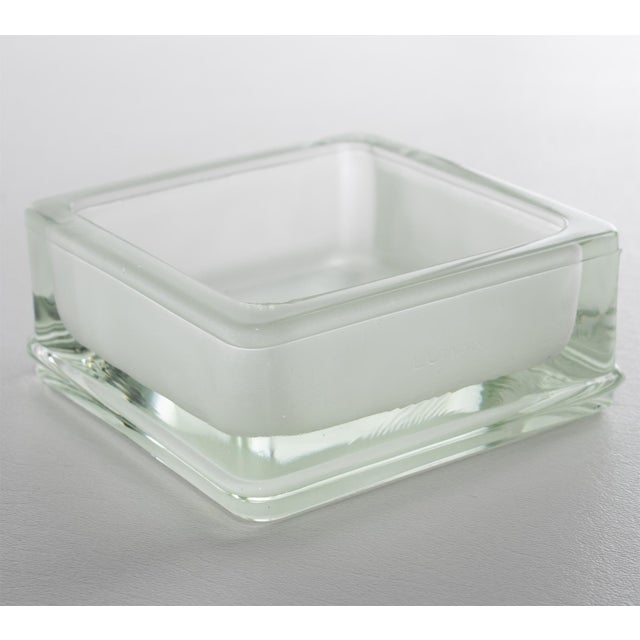 Le Corbusier Lumax Molded Glass Ashtray, Desk Accessory Catchall, Design by Le Corbusier For Sale - Image 4 of 14