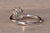 2000 - 2009 The 89th Avenue: Natural Emerald and Diamond Halo Ring in White Gold For Sale - Image 5 of 10