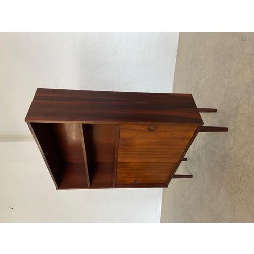 Vintage Danish Bookcase in Rosewood with Sliding Doors, 1960s For Sale - Image 17 of 18