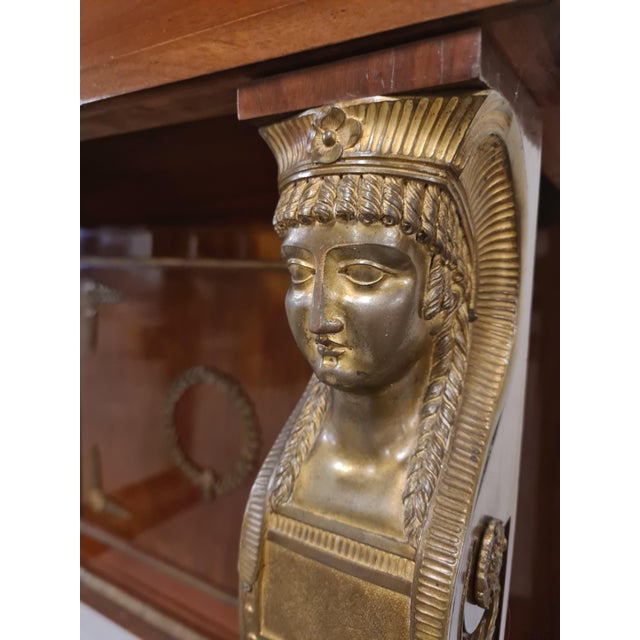 Empire Console Table with Retour Degypte Style Mirror For Sale - Image 16 of 18